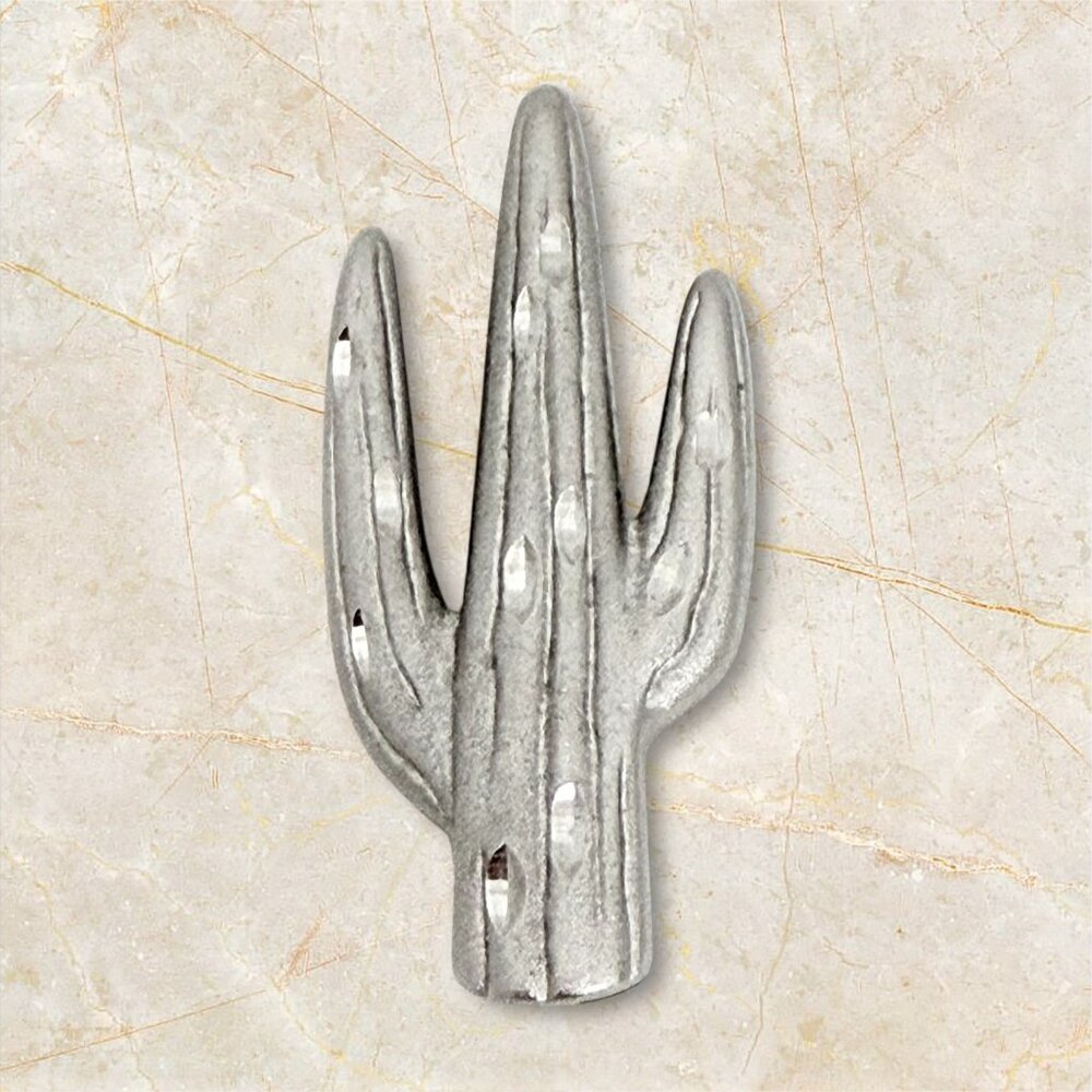 Vintage Cactus Brooch w/Sparkling Diamond Cuts
